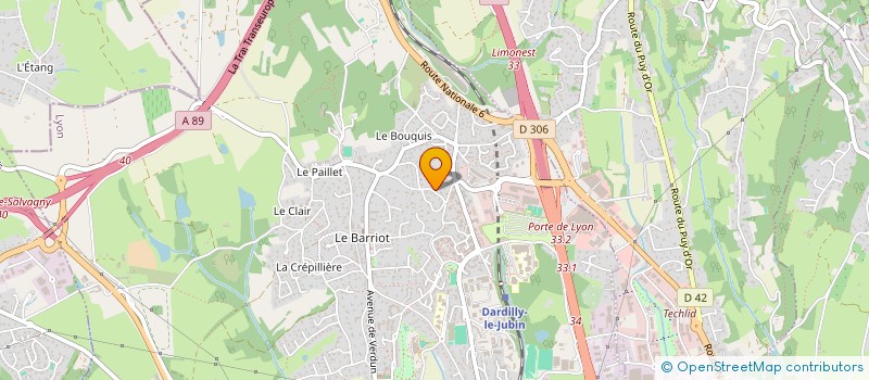 localisation de l'entreprise LUMERA  DARDILLY