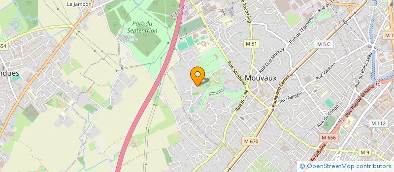 localisation de l'entreprise LUMESA  MOUVAUX