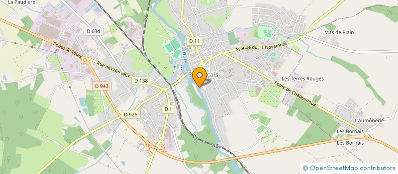 localisation de l'entreprise LUMHYDRO à BUZANCAIS