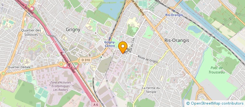 localisation de l'entreprise LUMI à RIS-ORANGIS