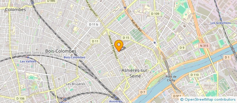 localisation de l'entreprise LUMI COMMUNICATION  ASNIERES-SUR-SEINE