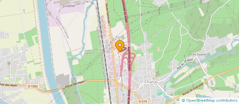 localisation de l'entreprise LUMI DISTRIBUTION  CHANAS