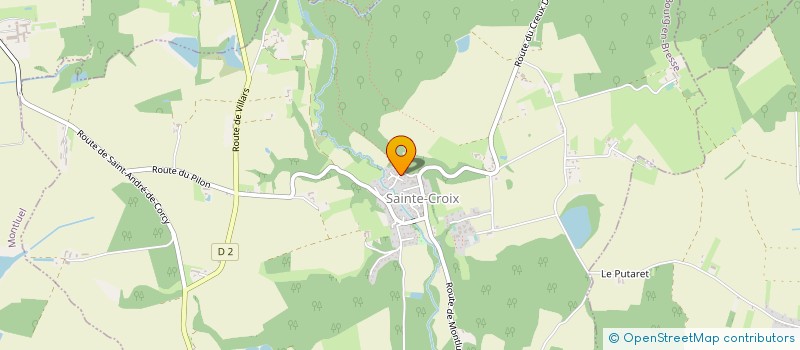 localisation de l'entreprise LUMI ETANCHEITE  SAINTE-CROIX