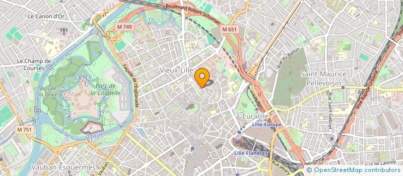 localisation de l'entreprise LUMI FLUOR à LILLE