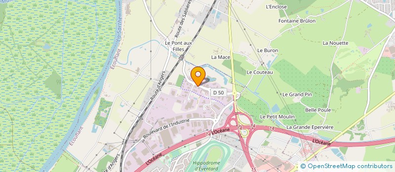 localisation de l'entreprise LUMI-LOIRE à ECOUFLANT
