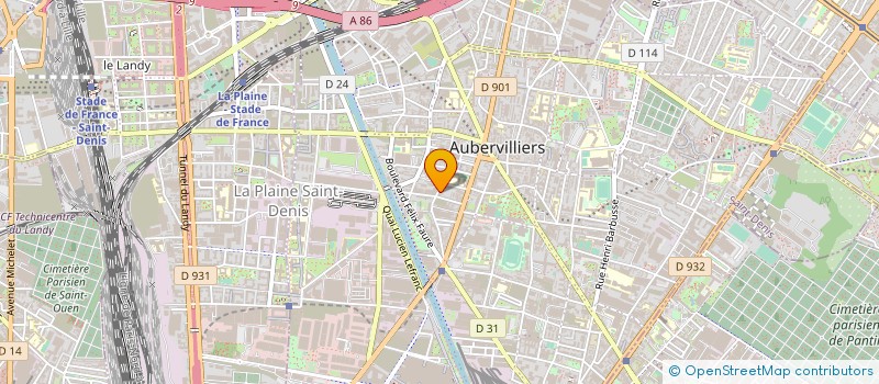 localisation de l'entreprise LUMI-NEON à AUBERVILLIERS