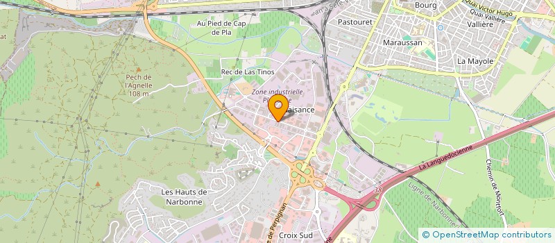 localisation de l'entreprise LUMI-SENS SA à NARBONNE
