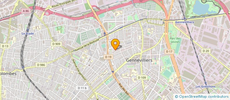 localisation de l'entreprise LUMI SHOW à GENNEVILLIERS