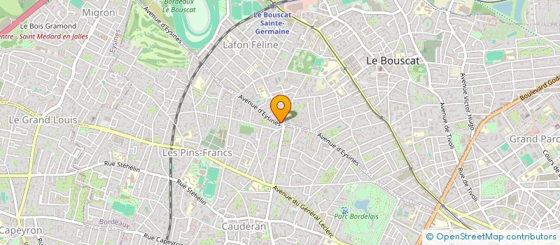 localisation de l'entreprise LUMIAR  LE BOUSCAT