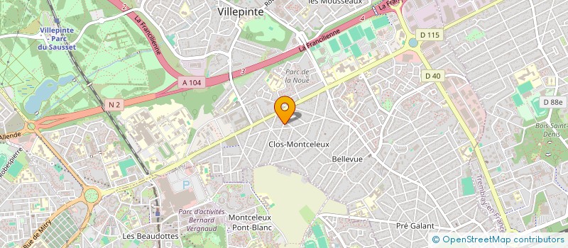 localisation de l'entreprise LUMIBAT EID à VILLEPINTE