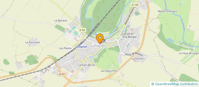 localisation de l'entreprise LUMIBIL à LUSIGNAN