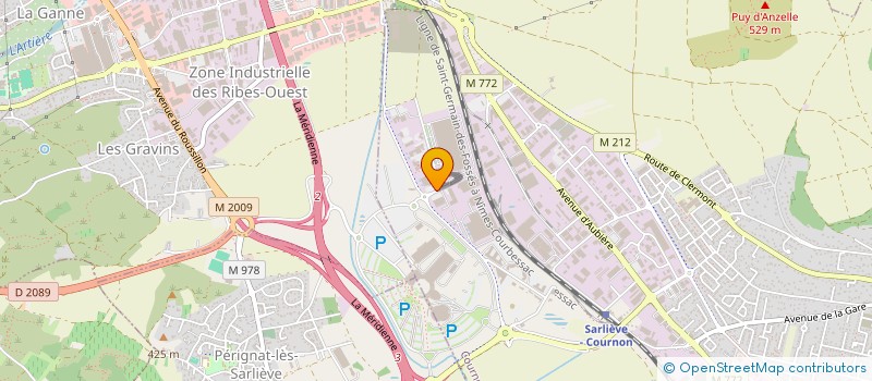 localisation de l'entreprise LUMIBIRD MEDICAL à COURNON-D'AUVERGNE