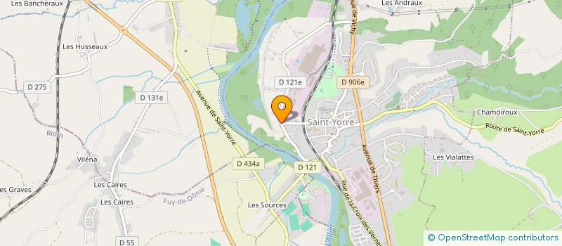 localisation de l'entreprise LUMIDAL à SAINT-YORRE