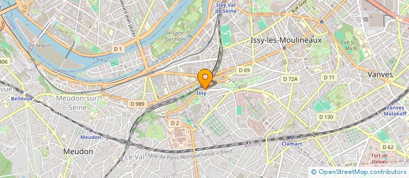 localisation de l'entreprise LUMIDIA à ISSY-LES-MOULINEAUX