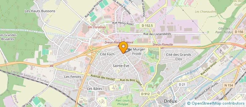localisation de l'entreprise LUMIERE à DREUX