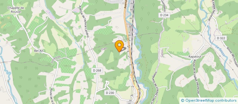 localisation de l'entreprise LUMIERE  GAN