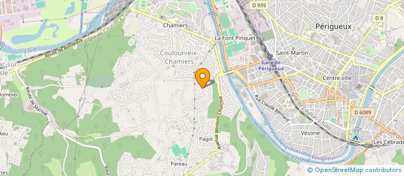 localisation de l'entreprise LUMIERE  COULOUNIEIX CHAMIERS