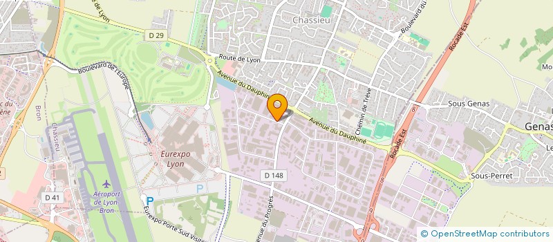 localisation de l'entreprise LUMIERE  CHASSIEU