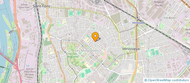 localisation de l'entreprise LUMIERE ADULTE RELAIS CULTUR HUMANITAIRE  VENISSIEUX