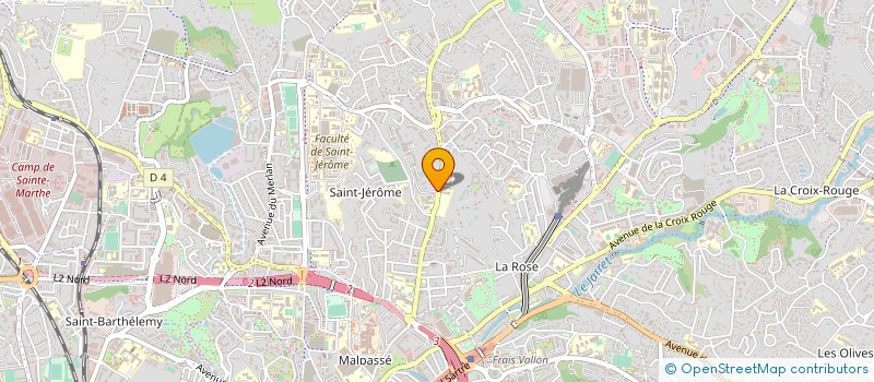 localisation de l'entreprise LUMIERE COIFFURE à MARSEILLE