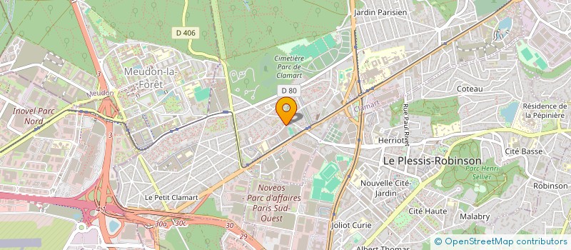 localisation de l'entreprise LUMIERE COIFFURE à CLAMART