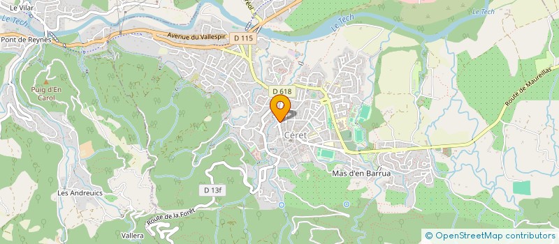 localisation de l'entreprise LUMIERE D ENCRE à CERET