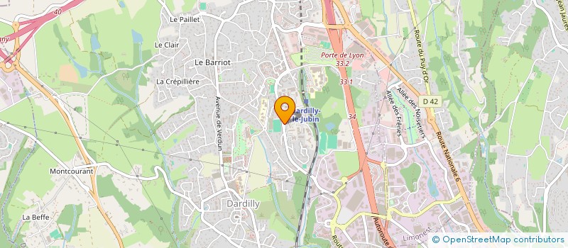 localisation de l'entreprise LUMIERE D'ETOILE  DARDILLY