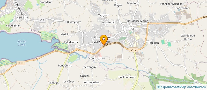 localisation de l'entreprise LUMIERE DE L'ESPOIR  PLOUESCAT