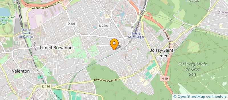 localisation de l'entreprise LUMIERE DE PRINTEMPS à LIMEIL-BREVANNES