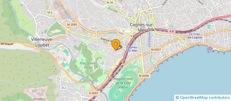 localisation de l'entreprise LUMIERE DES SOLIDARITES  CAGNES-SUR-MER