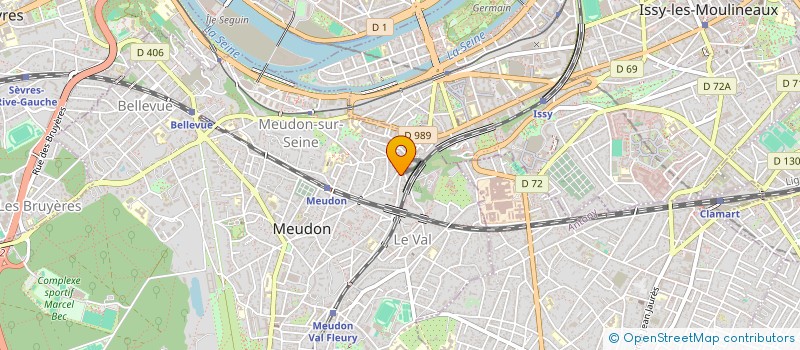 localisation de l'entreprise LUMIERE DU MONDE  MEUDON