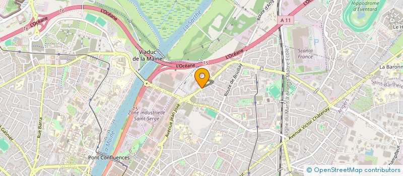 localisation de l'entreprise LUMIERE DU PEUPLE à ANGERS