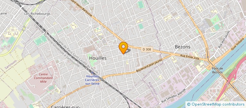 localisation de l'entreprise LUMIERE ET COMPAGNIE  HOUILLES