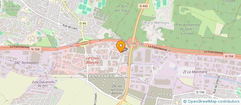 localisation de l'entreprise LUMIERE ET DEVELOPPEMENT à MONTGERON