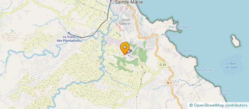 localisation de l'entreprise LUMIERE ET DEVOUEMENT à SAINTE MARIE EN MARTINIQUE
