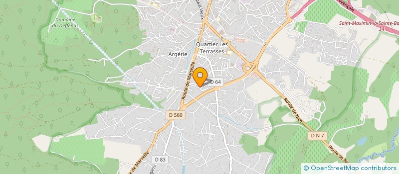 localisation de l'entreprise LUMIERE ET SENS à SAINT-MAXIMIN-LA-SAINTE-BAUME