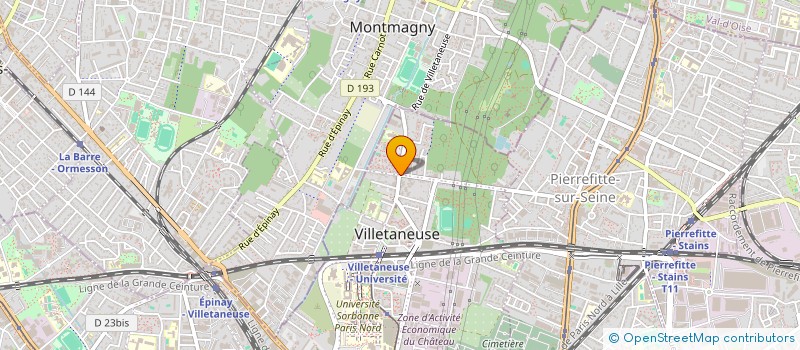 localisation de l'entreprise LUMIERE ETOILEE à VILLETANEUSE