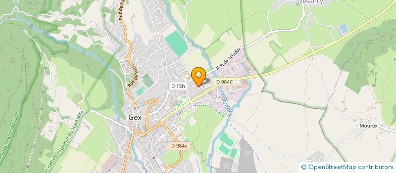 localisation de l'entreprise LUMIERE HABITAT  GEX