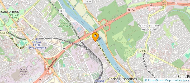 localisation de l'entreprise LUMIERE MAINTENANCE ET SIGNALISATION à CORBEIL-ESSONNES