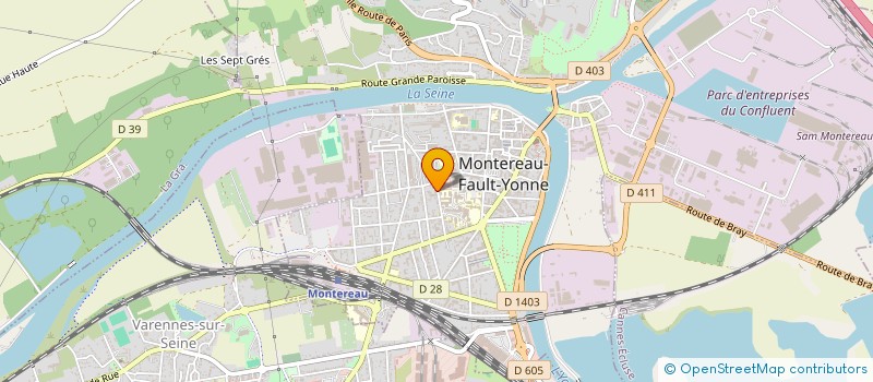 localisation de l'entreprise LUMIERE MODERNE  MONTEREAU-FAULT-YONNE