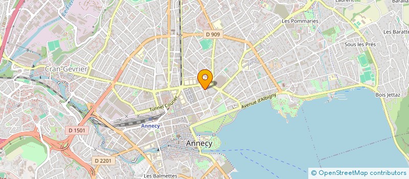 localisation de l'entreprise LUMIERE NOIRE à ANNECY