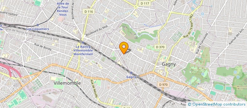localisation de l'entreprise LUMIERE SERVICE  GAGNY