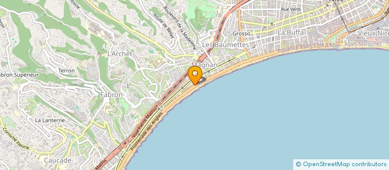 localisation de l'entreprise LUMIERE STUDIO à NICE