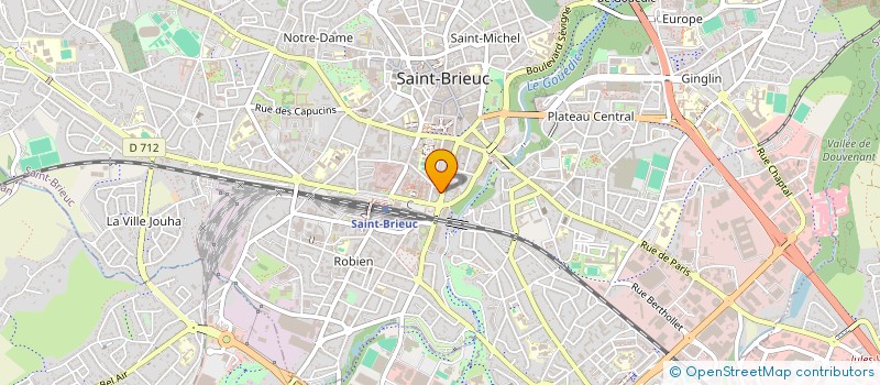 localisation de l'entreprise LUMIERES 22 à SAINT-BRIEUC