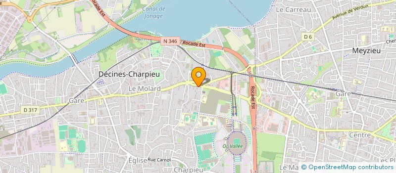 localisation de l'entreprise LUMIERES  DECINES-CHARPIEU