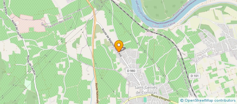 localisation de l'entreprise LUMIERES D ETOILES  SAINT-GENIES-DE-COMOLAS