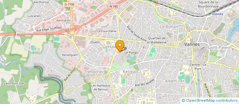 localisation de l'entreprise LUMIERES DES SABLES à VANNES