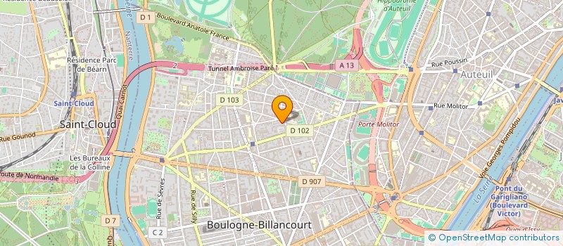 localisation de l'entreprise LUMIERES ET JARDINS  BOULOGNE-BILLANCOURT