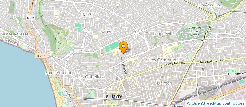 localisation de l'entreprise LUMIERES NORDIQUES à LE HAVRE