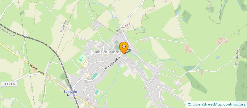 localisation de l'entreprise LUMIGREEN à SAINS-DU-NORD